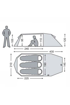 Nordisk Oppland 3 LW Tent -Buitenkampeeruitrusting 1132c40019 5252 20