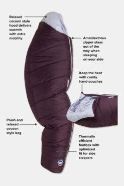 Big Agnes Sidewinder Camp 35F Women's Petite Slaapzak -Buitenkampeeruitrusting g4hb3i0046 9693 04 nl