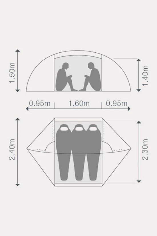 Exped Orion III Extreme 3P Hybride Tent 4 Exped Orion III Extreme 3P Hybride Tent - Afbeelding 4