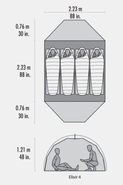 MSR Elixir 4-Persoons Tent -Buitenkampeeruitrusting maadc70021 5252 05 nl