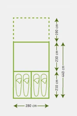 Tunneltent 2800 -Buitenkampeeruitrusting maade10008 1641 40 nl
